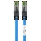 Cat8 Kabel S/FTP/PIMF - 0,25 Meter - blau