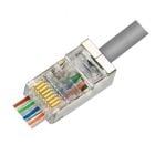 CAT6a Pass Through RJ45 Netzwerkstecker - geschirmt - für flexible Kabel