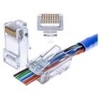 CAT6 Pass Through RJ45 Netzwerkstecker - ungeschirmt - für flexible Kabel