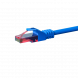 CAT6 Netzwerkkabel, U/UTP, 0,25 Meter, Blau, 100% Kupfer