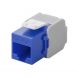 Keystone Konnektor CAT 6a UTP - Toolless - Blau