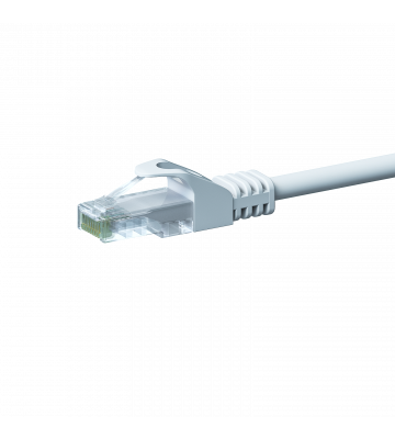 CAT5e Kabel U/UTP - 1 Meter - weiß - CCA