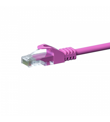 CAT5e Kabel U/UTP - 3 Meter - rosa - CCA