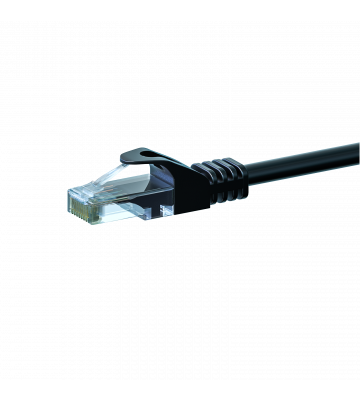 CAT6 Kabel U/UTP - 0,50 Meter - schwarz - CCA