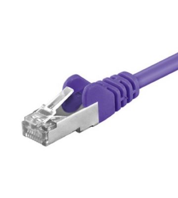 CAT5e Kabel FTP - 0,50 Meter - lila