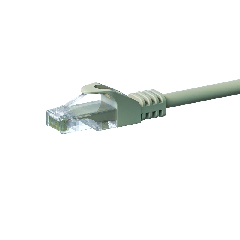 CAT5e Kabel U/UTP  - 10 Meter - grau - 100% Kupfer