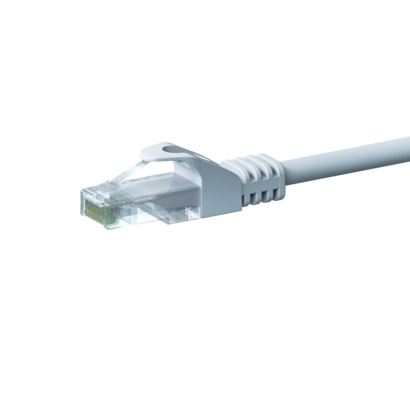 CAT5e Kabel U/UTP  - 2 Meter - weiß - 100% Kupfer