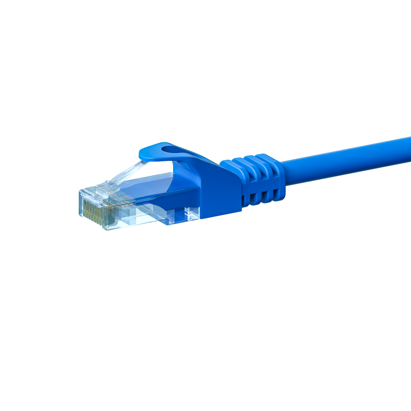 CAT5e Kabel U/UTP  - 3 Meter - blau - 100% Kupfer