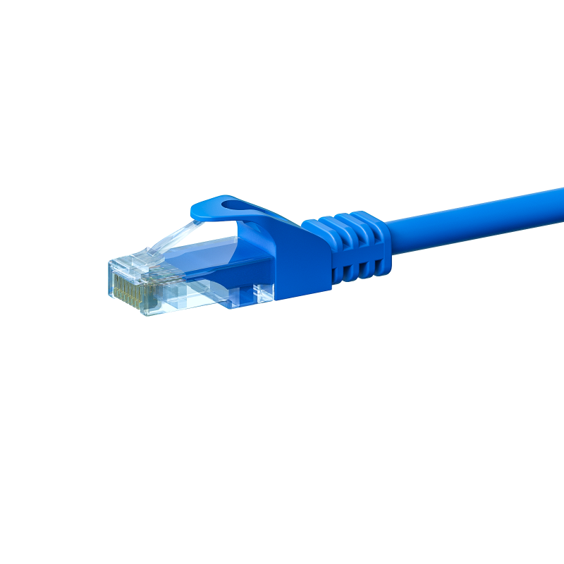 CAT5e Kabel U/UTP  - 7 Meter - blau - 100% Kupfer