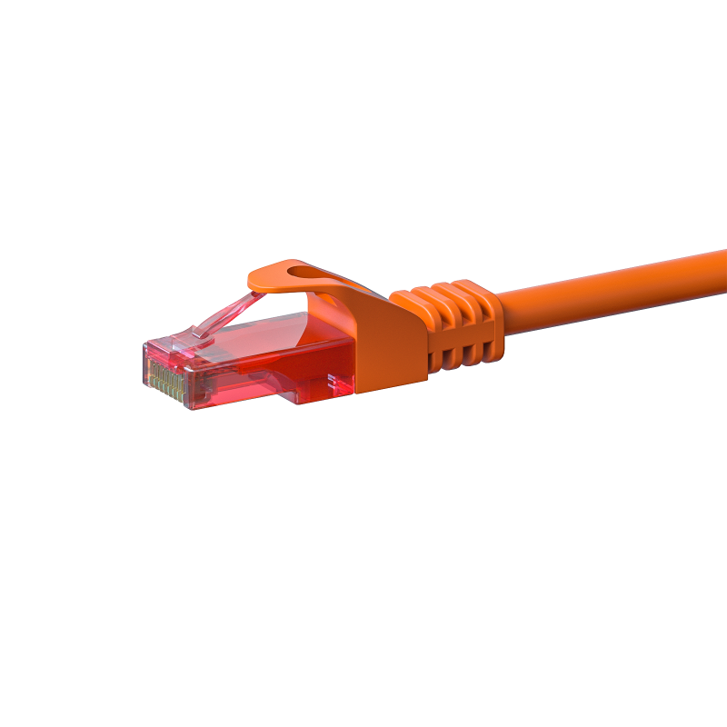 CAT6 Kabel U/UTP - 20 Meter - orange - 100% Kupfer