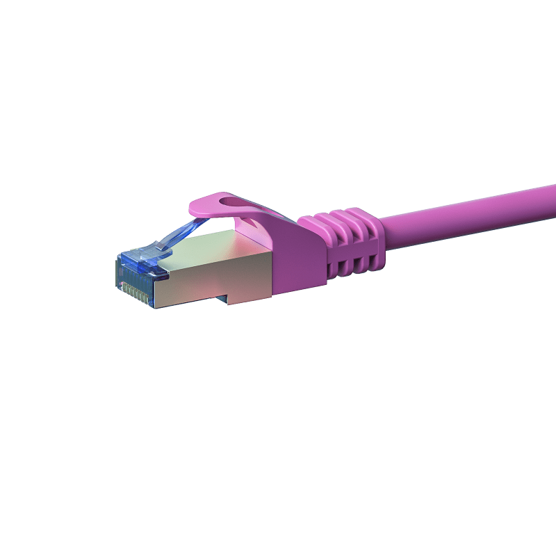 CAT 6a Kabel LSOH - S/FTP - 0,25 Meter - Rosa