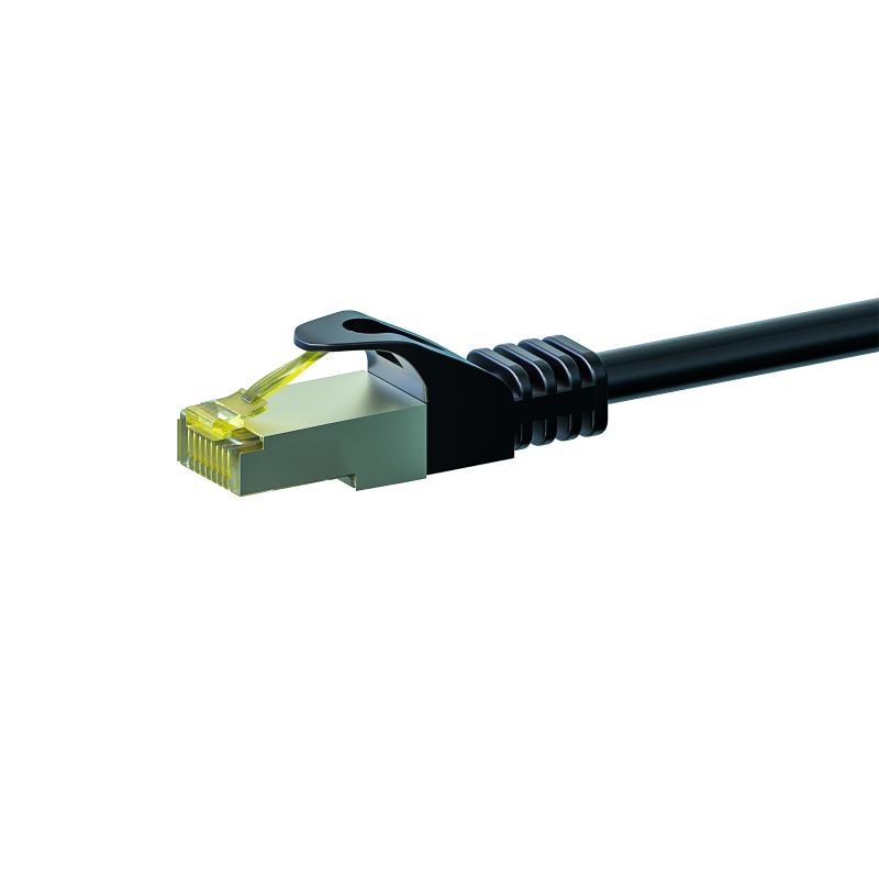 Cat7 Kabel S/FTP/PIMF - 2 Meter - schwarz