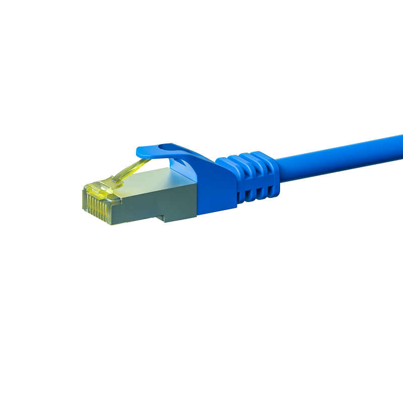 Cat7 Kabel S/FTP/PIMF - 0,50 Meter - blau