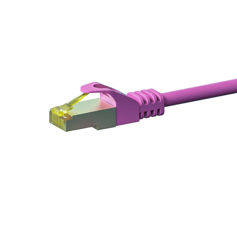 Cat7 Kabel S/FTP/PIMF - 0,50 Meter - rosa