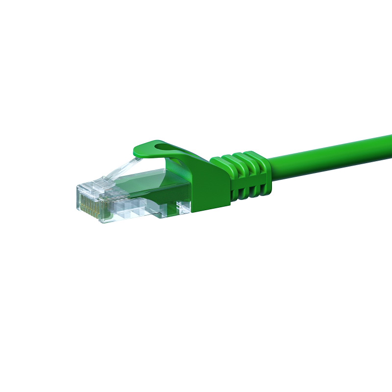 CAT5e Kabel U/UTP  - 0,50 Meter - grün - CCA