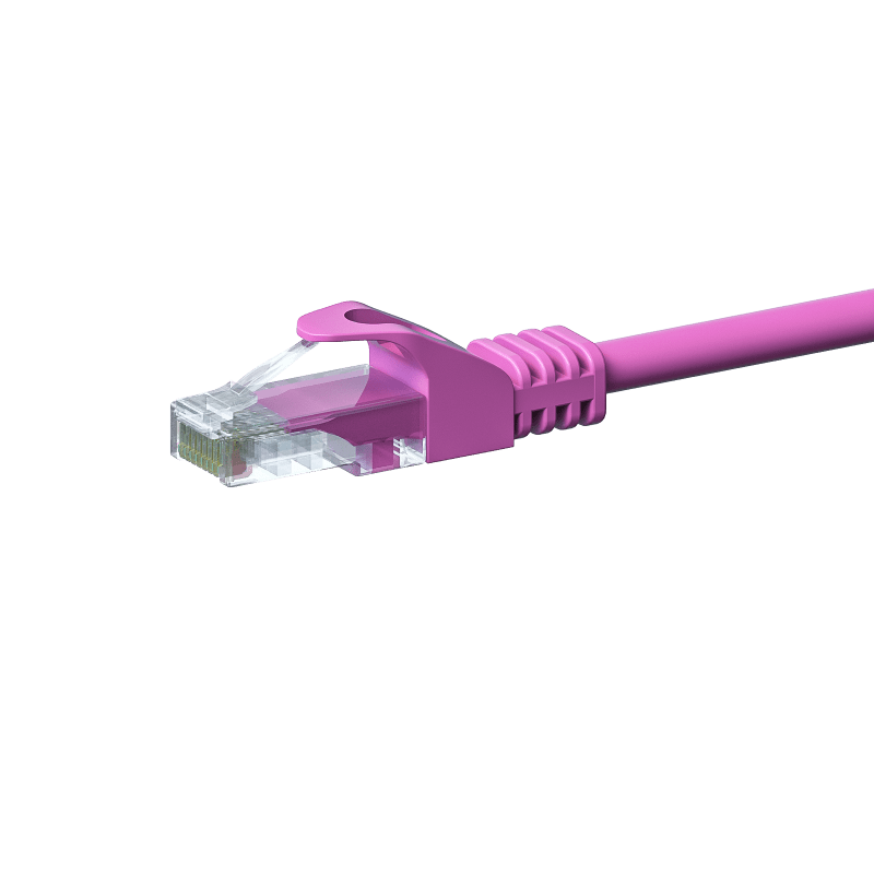 CAT5e Kabel U/UTP - 3 Meter - rosa - CCA