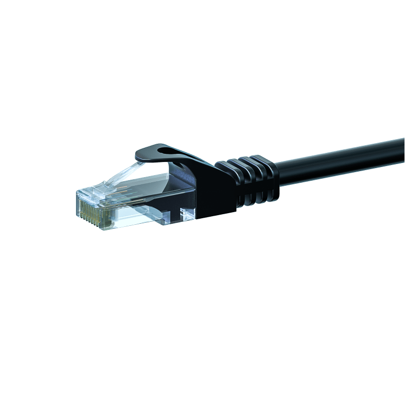 CAT6 Kabel U/UTP - 2 Meter - schwarz - CCA