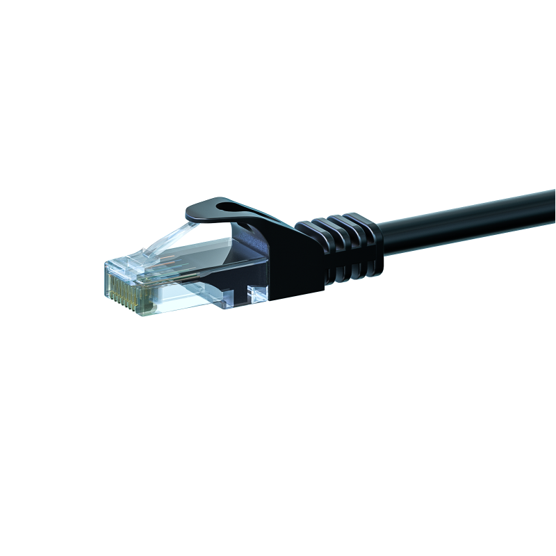 CAT6 Kabel U/UTP - 7,50 Meter - schwarz - CCA