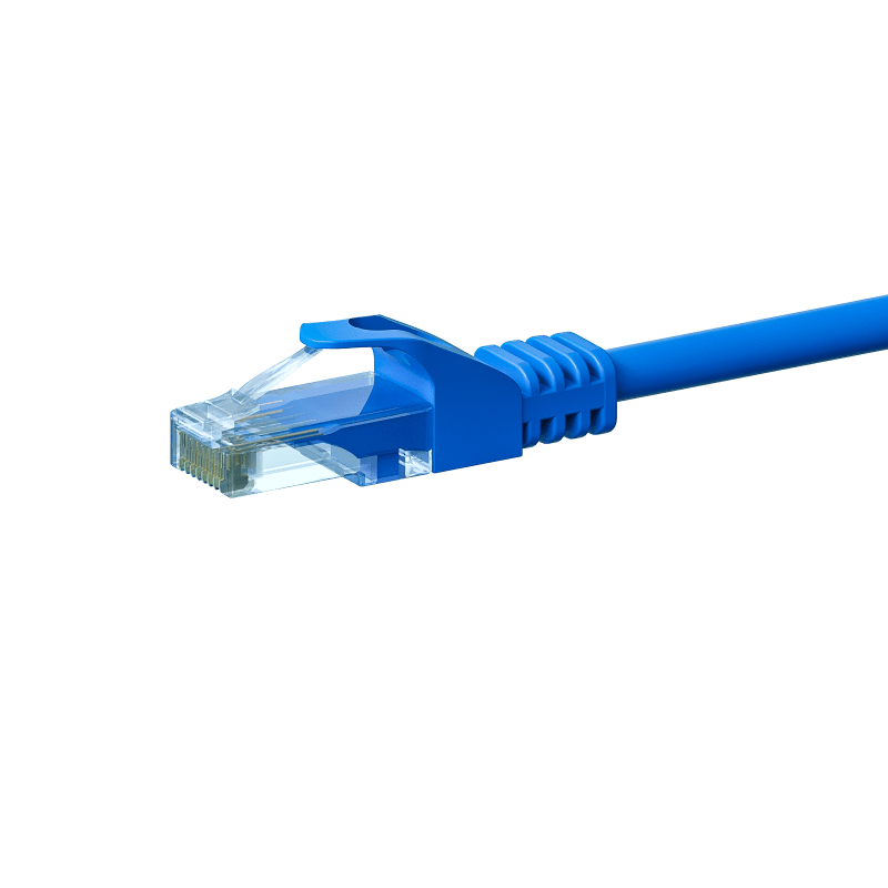 CAT6 Kabel U/UTP - 0,25 Meter - blau - CCA