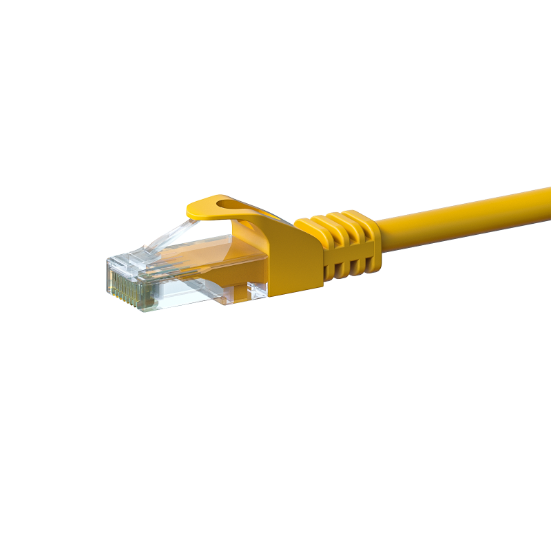 CAT6 Kabel U/UTP - 2 Meter - gelb - CCA