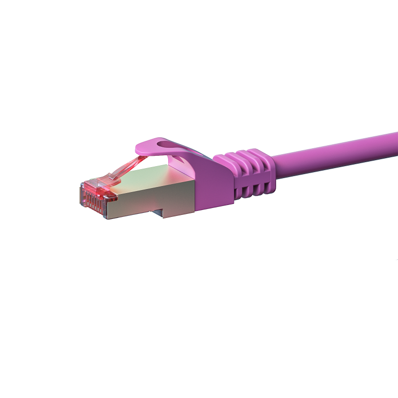 CAT6 Kabel LSOH S-FTP - 0,25 Meter - rosa