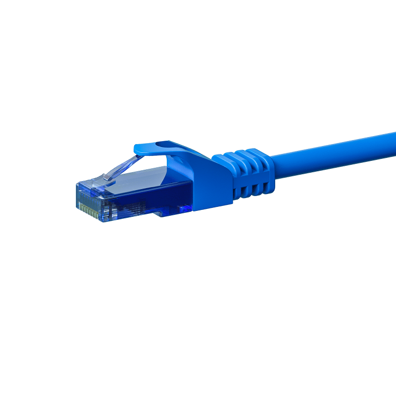 UTP CAT6a patchkabel 7,50m blauw - 100% koper